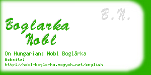 boglarka nobl business card